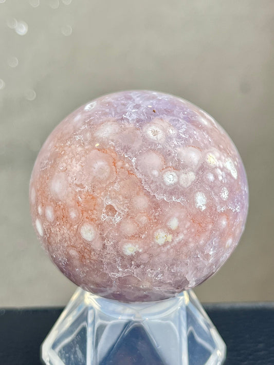 Blomster Agat med kvarts/ametyst Kule