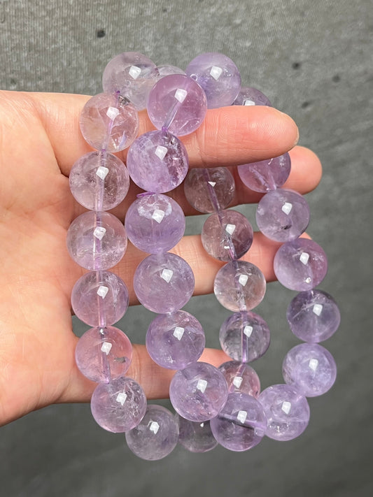 Ametyst armbånd 14mm+