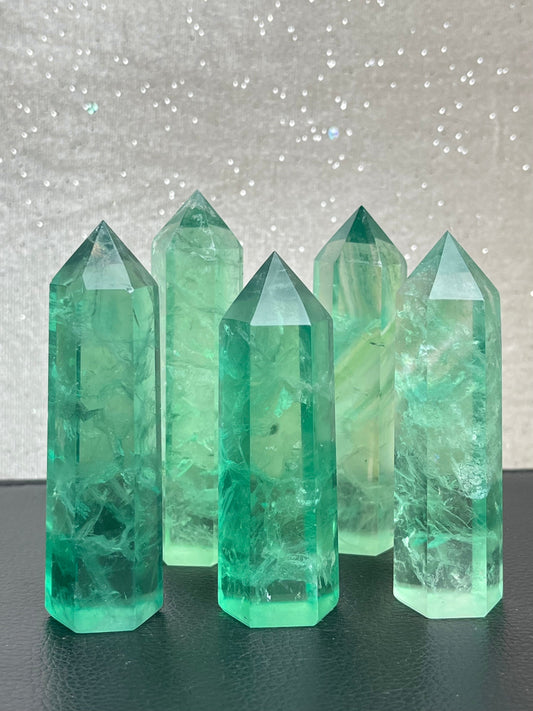 Grønn Fluoritt tårn, God kvalitet