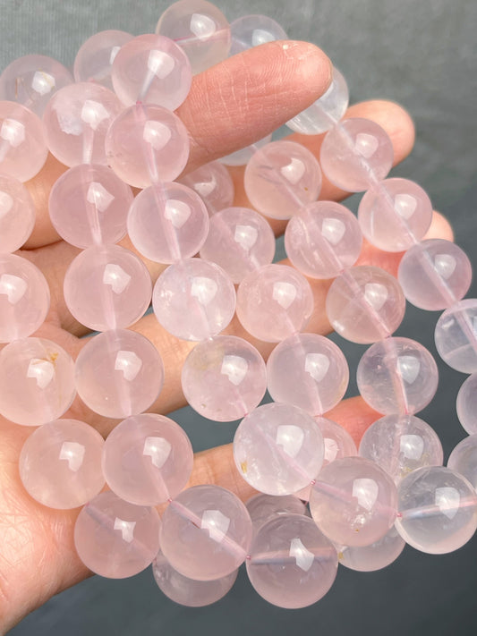 Rosenkvarts armbånd 12mm+