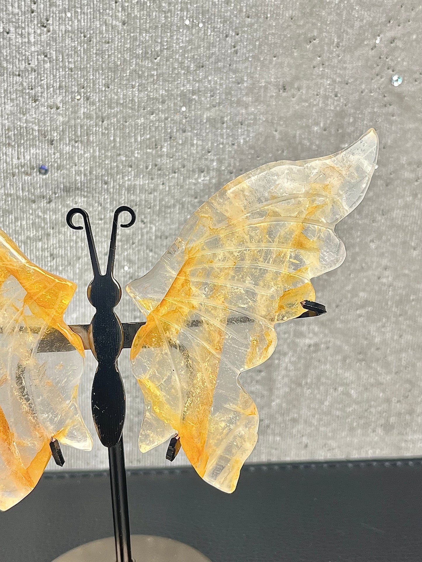 Golden healer kvarts Vinger (med stand)