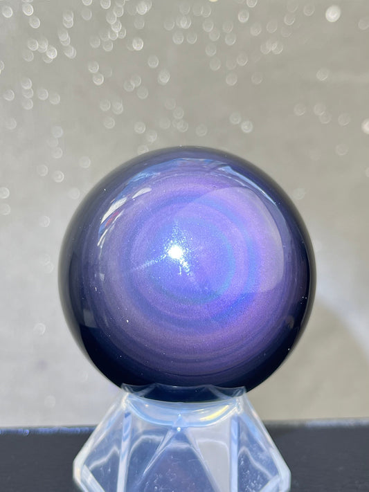 Regnbue obsidian kule