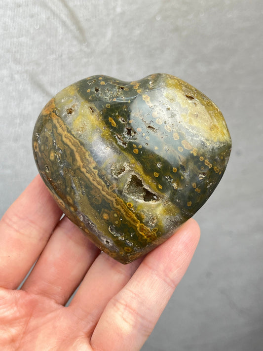 Jaspis Hjerte(Ocean Jaspis)