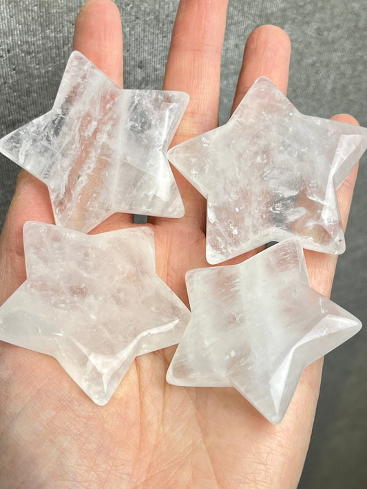 Bergkrystall klar kvarts Stjerne