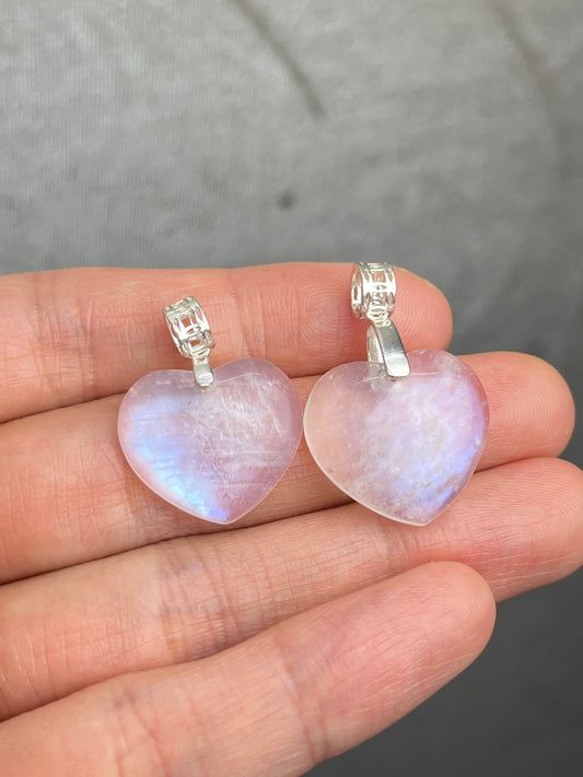 Månestein Anheng i 925 sterling sølv