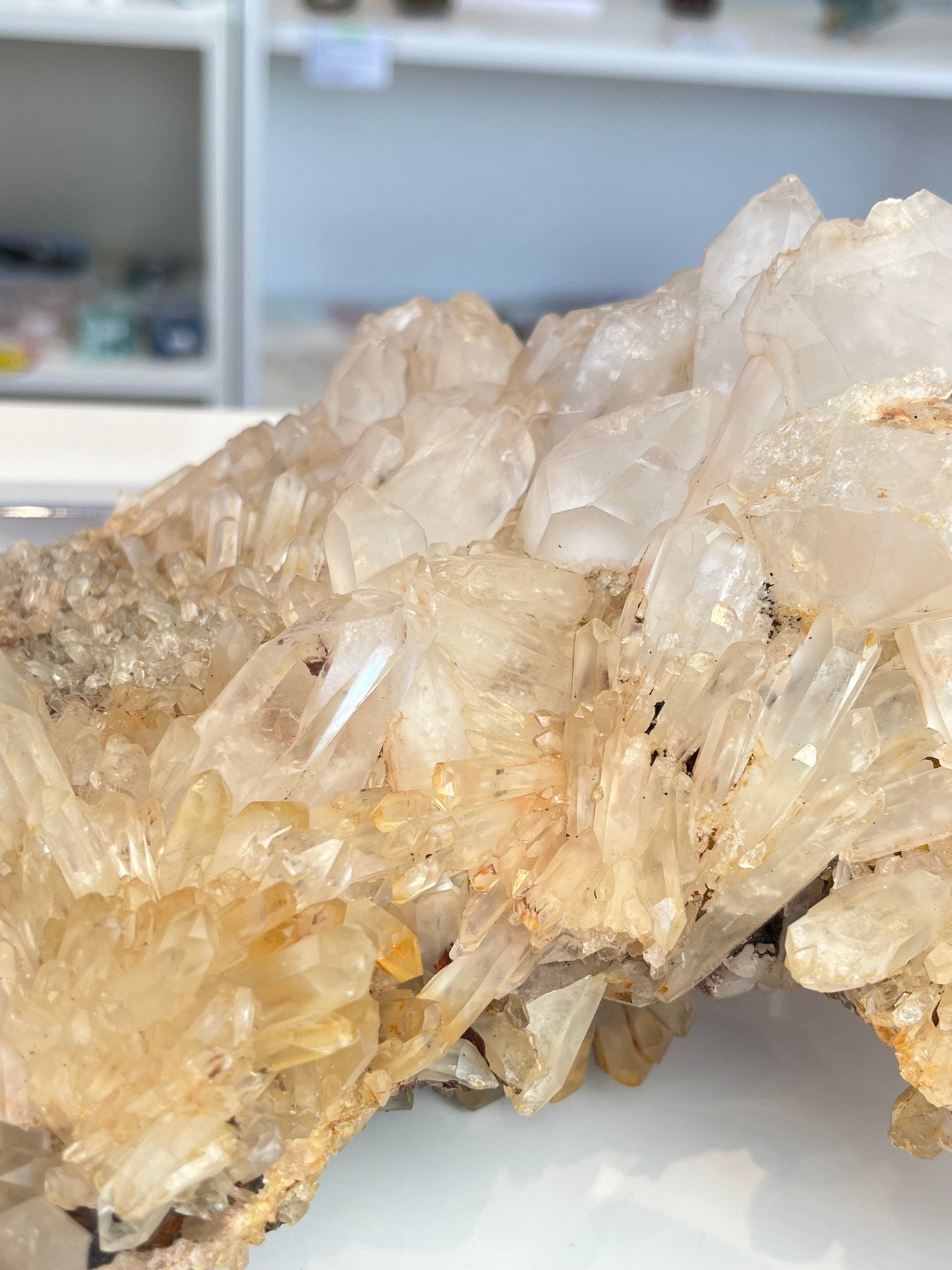 Kvarts gruppe med jernoksid XL, 3.2kg