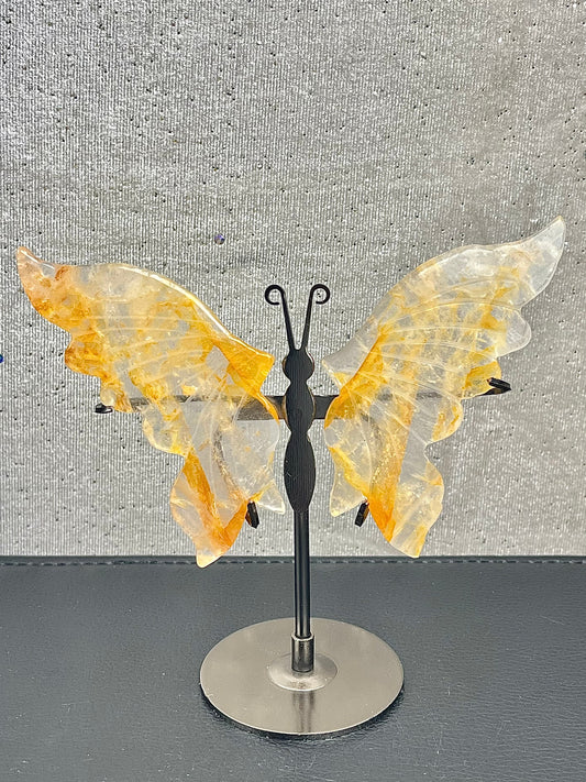 Golden healer kvarts Vinger (med stand)