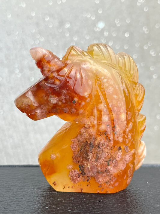 Blomster Agat Enhjørning