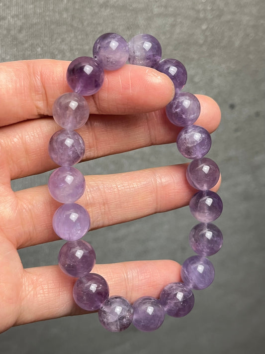 Ametyst armbånd 10mm+
