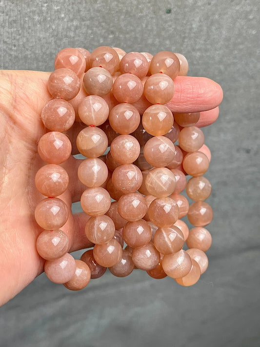 Månestein armbånd 11-12mm+