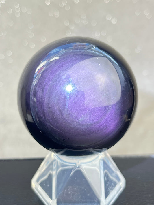 Regnbue obsidian kule