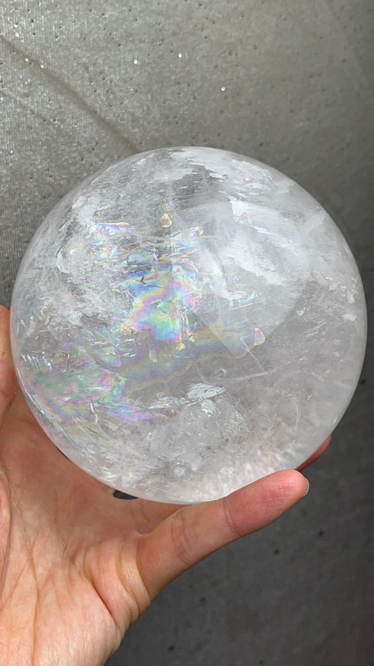 Klar kvarts Bergkrystall Kule XL 10.5cm, 1.7kg