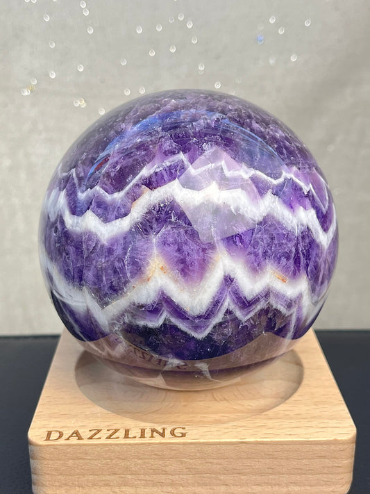 Bånd Ametyst kule XL 9.4cm,1.2kg