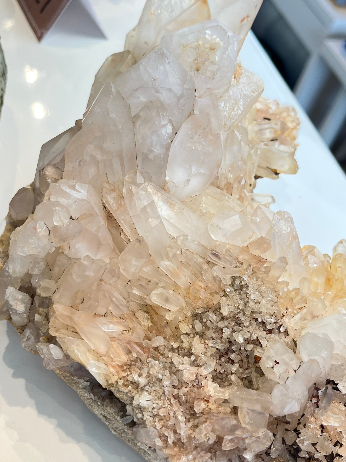 Kvarts gruppe med jernoksid XL, 3.2kg