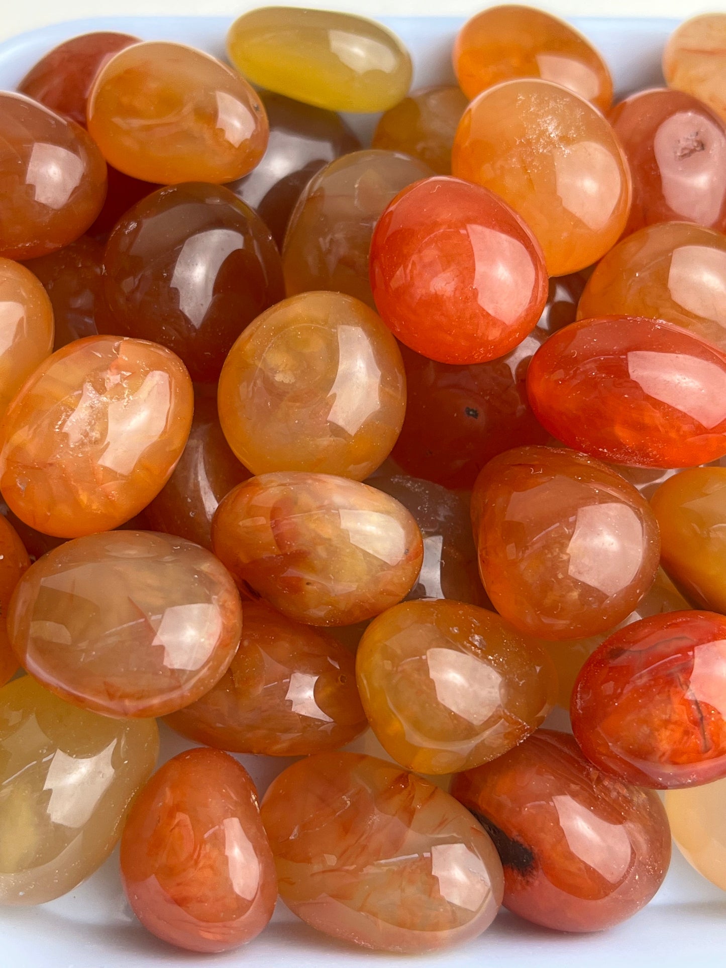 Karneol tromlet 15-25mm