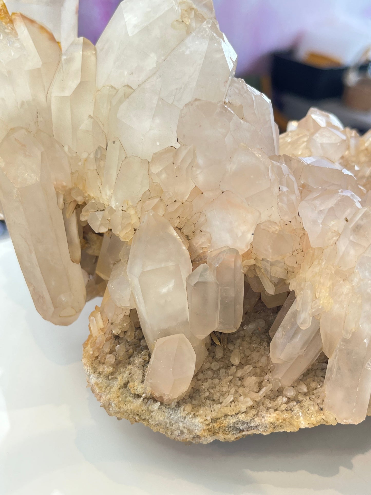 Kvarts gruppe med jernoksid XL, 3.2kg