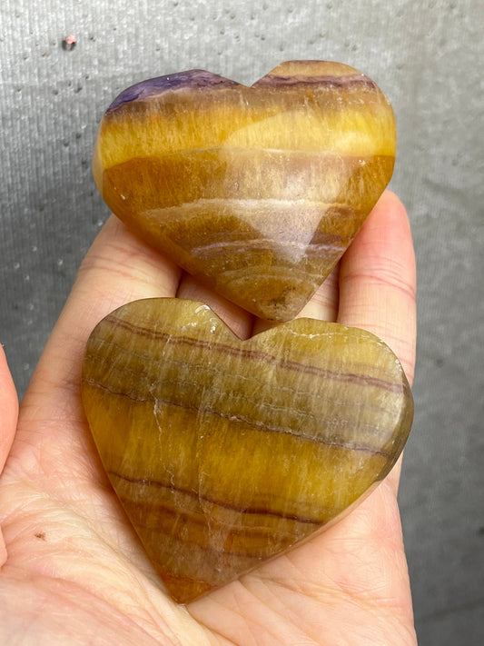 Gul Fluoritt Hjerte