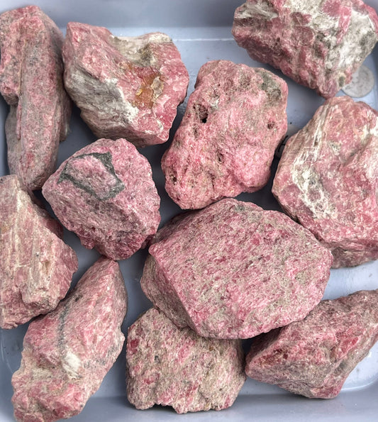 Rhodonitt Rå, 20-40mm