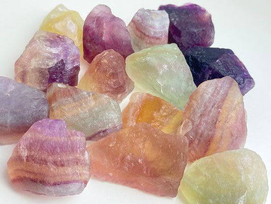 Regnbue Fluoritt, Rå