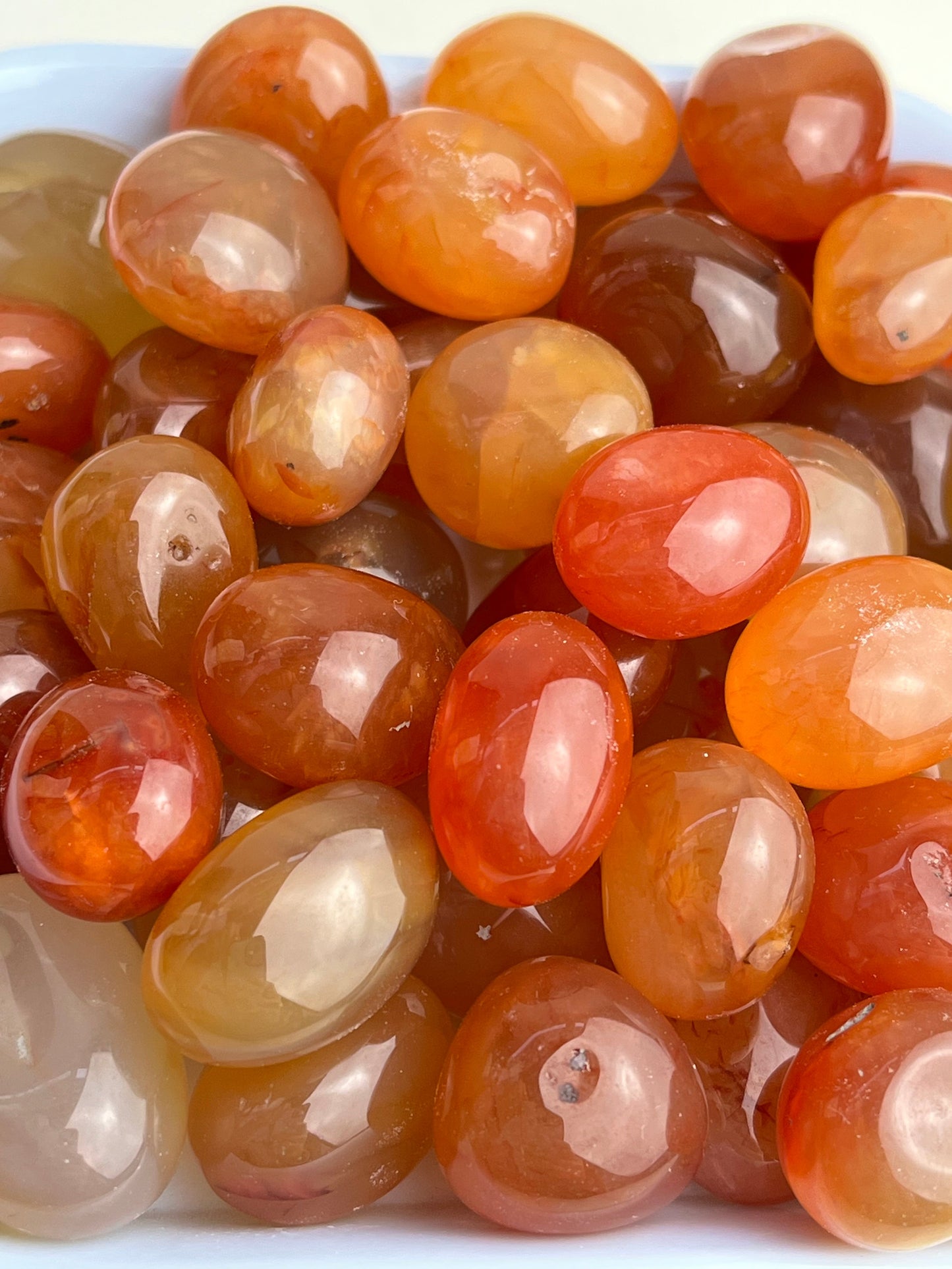 Karneol tromlet 15-25mm