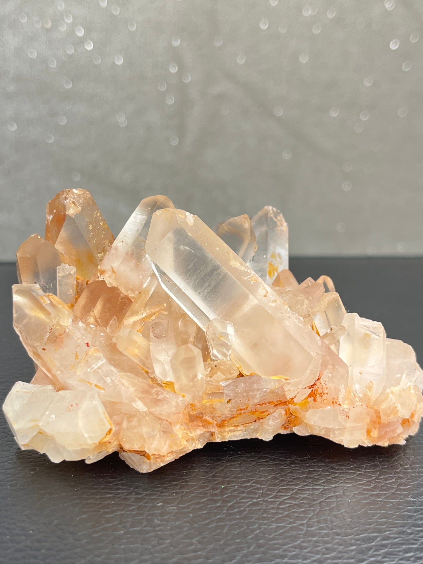 Kvarts gruppe med jernoksid