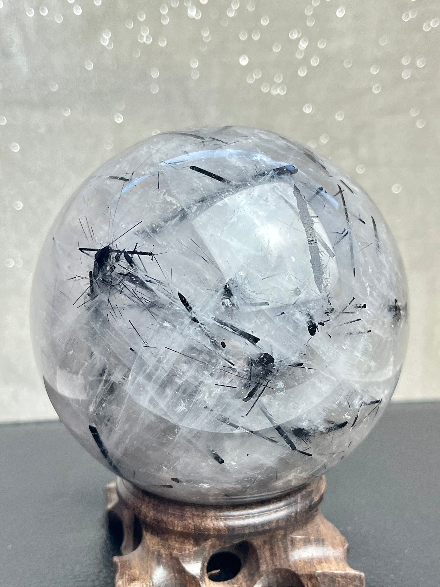 Turmalinkvarts kule XL 8.8cm