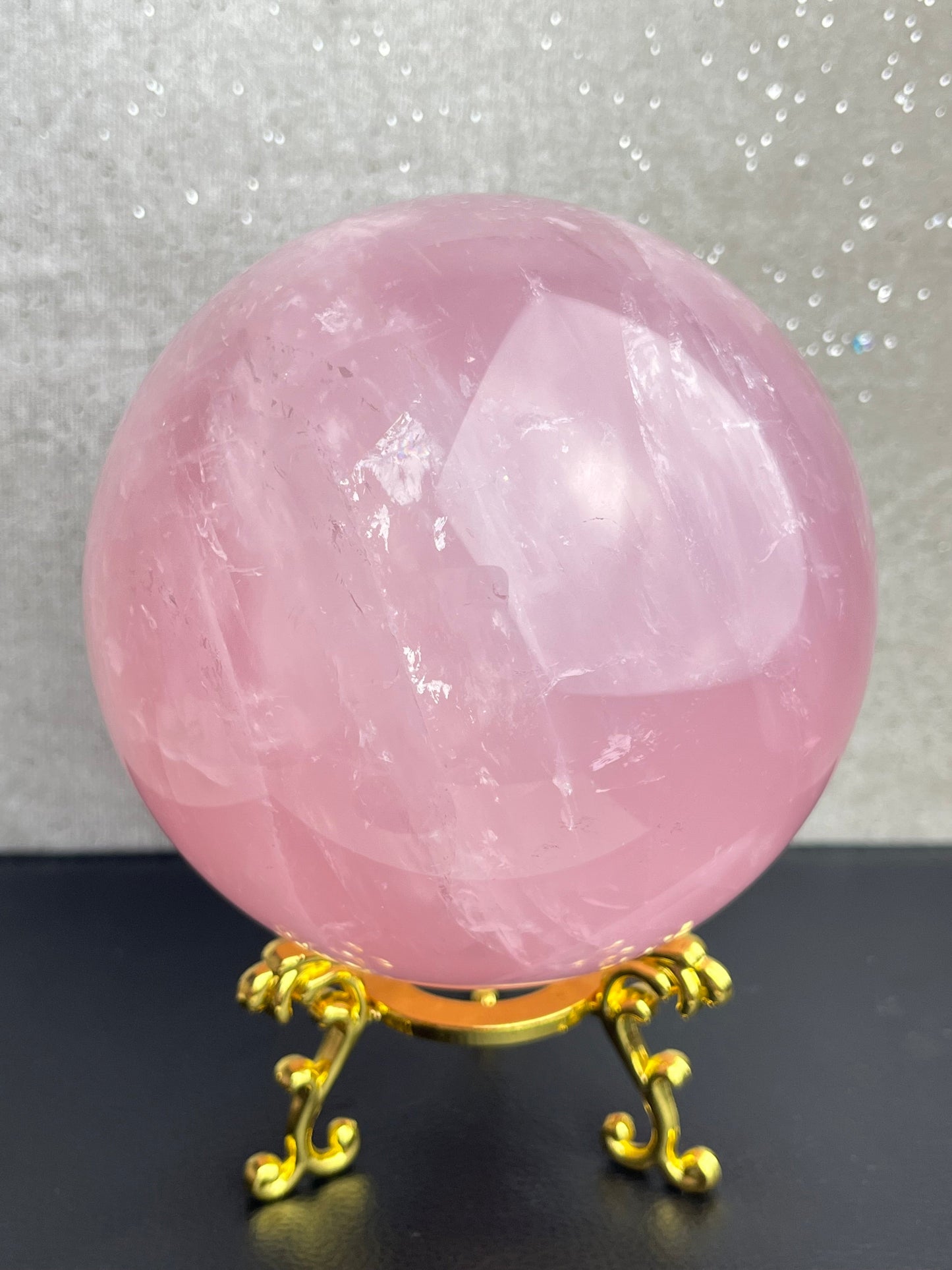 Rosenkvarts Kule XL 10.4cm, 1.7kg