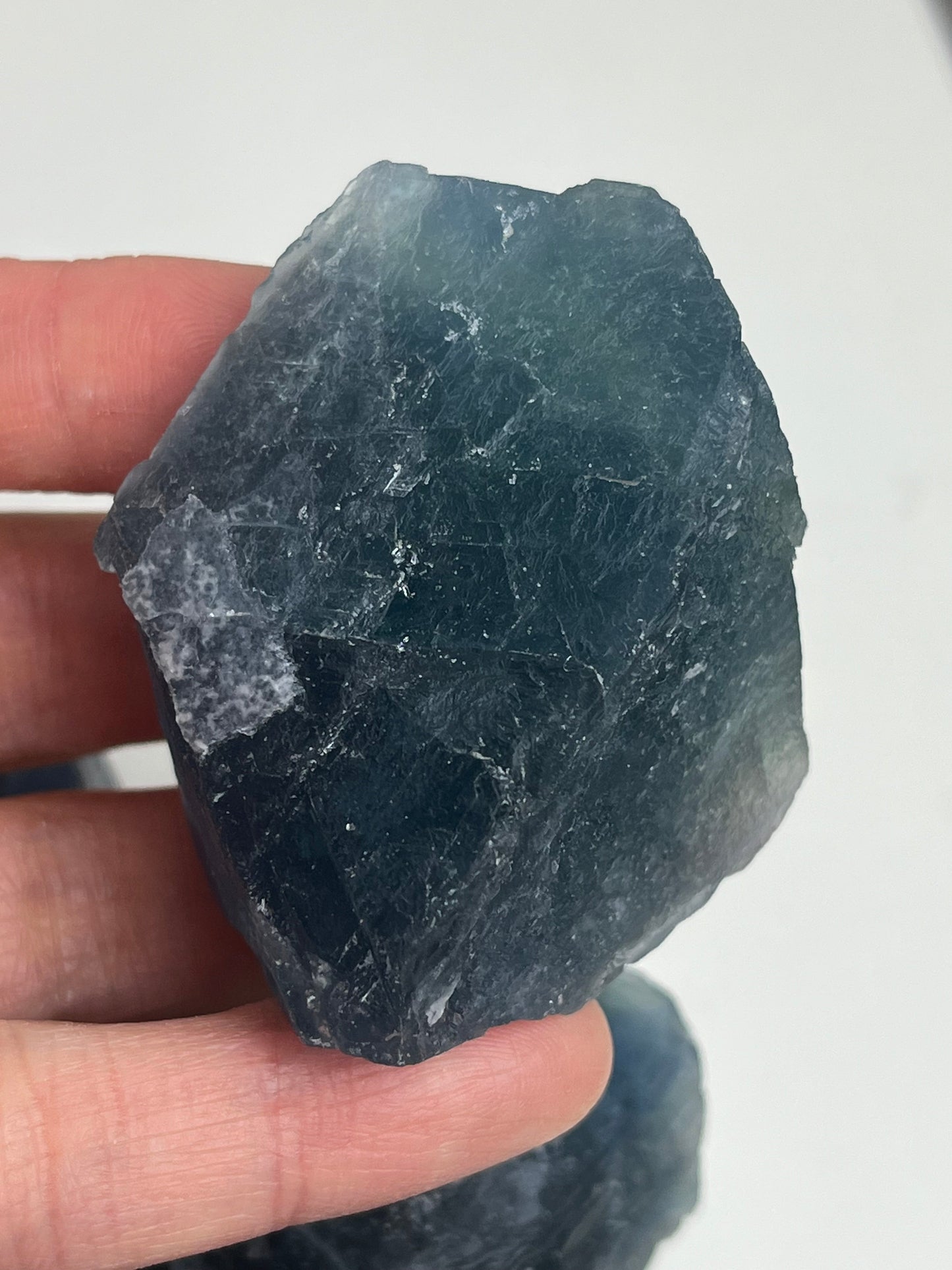 Blågrønn Fluoritt Rå, 40-50mm