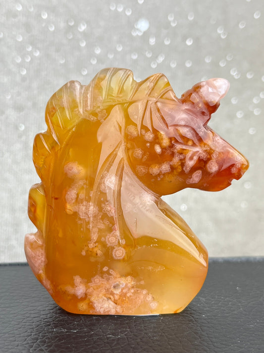 Blomster Agat Enhjørning