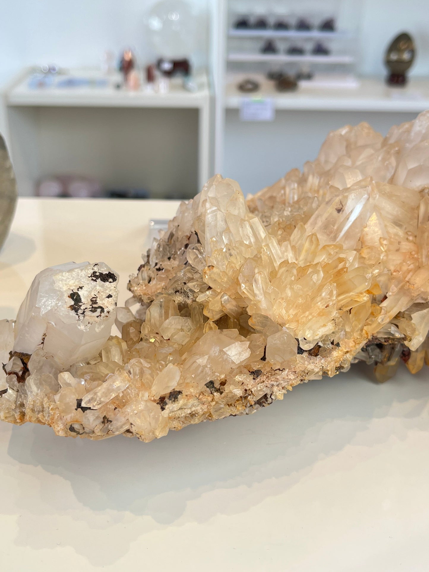 Kvarts gruppe med jernoksid XL, 3.2kg