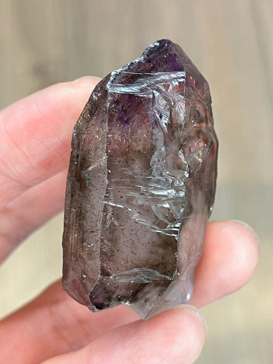 Røykkvarts+Ametyst med hematitt (Shangaan Amethyst)