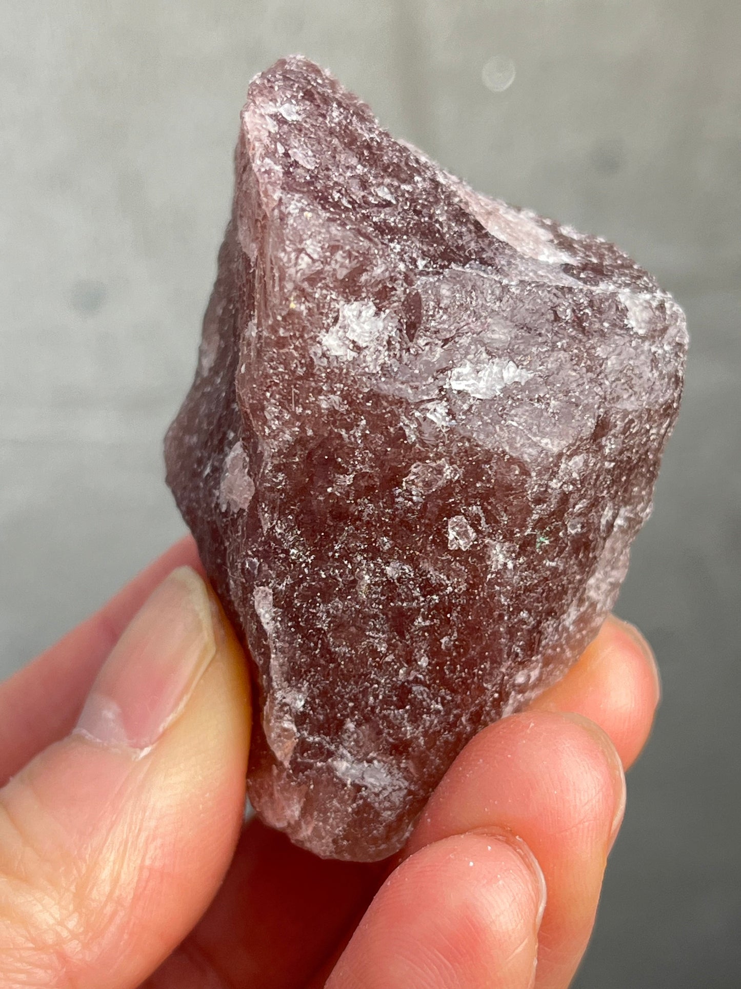 Jordbærkvarts Rå, 3-5cm