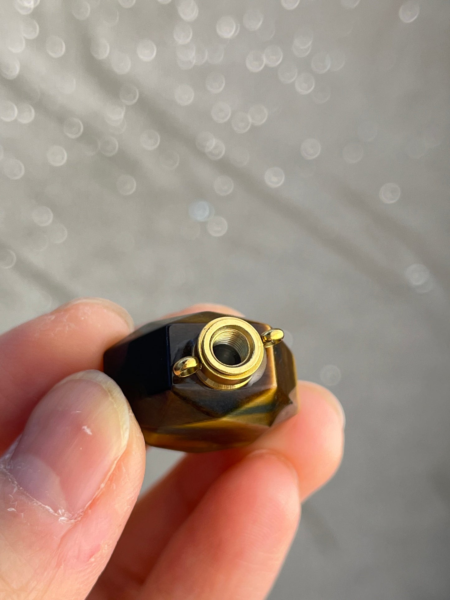 Parfymeflaske/ Anheng, Tigerøye