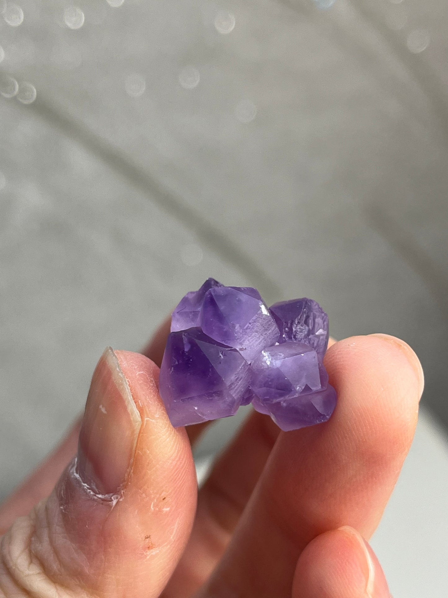 Ametyst mini klynge 1.5-2.4cm