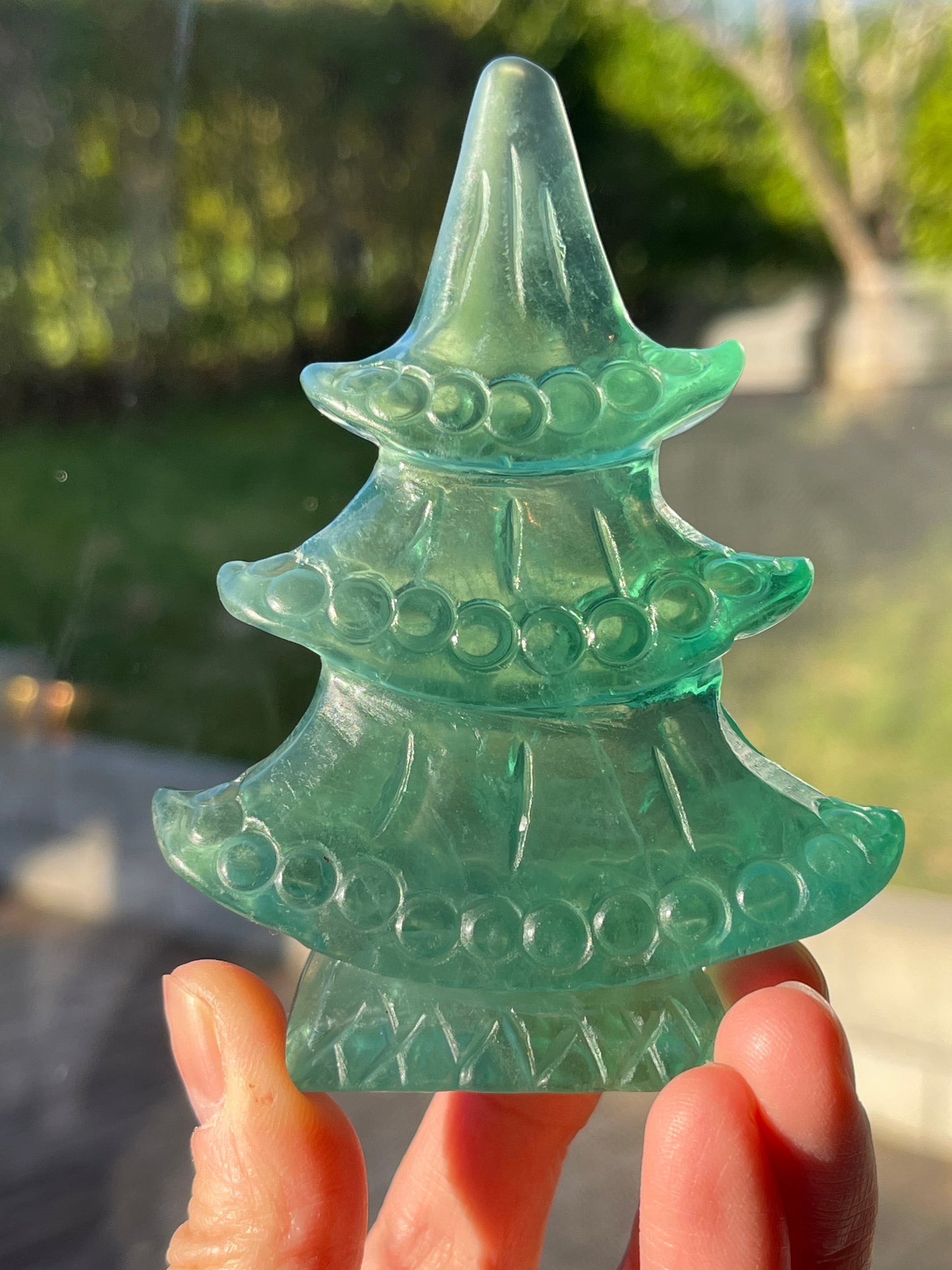 Grønn Fluoritt Juletre