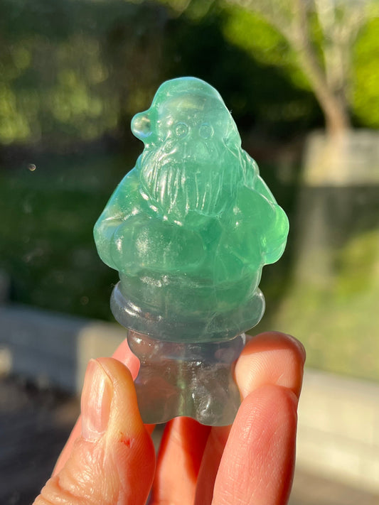 Grønn Fluoritt Julenisse