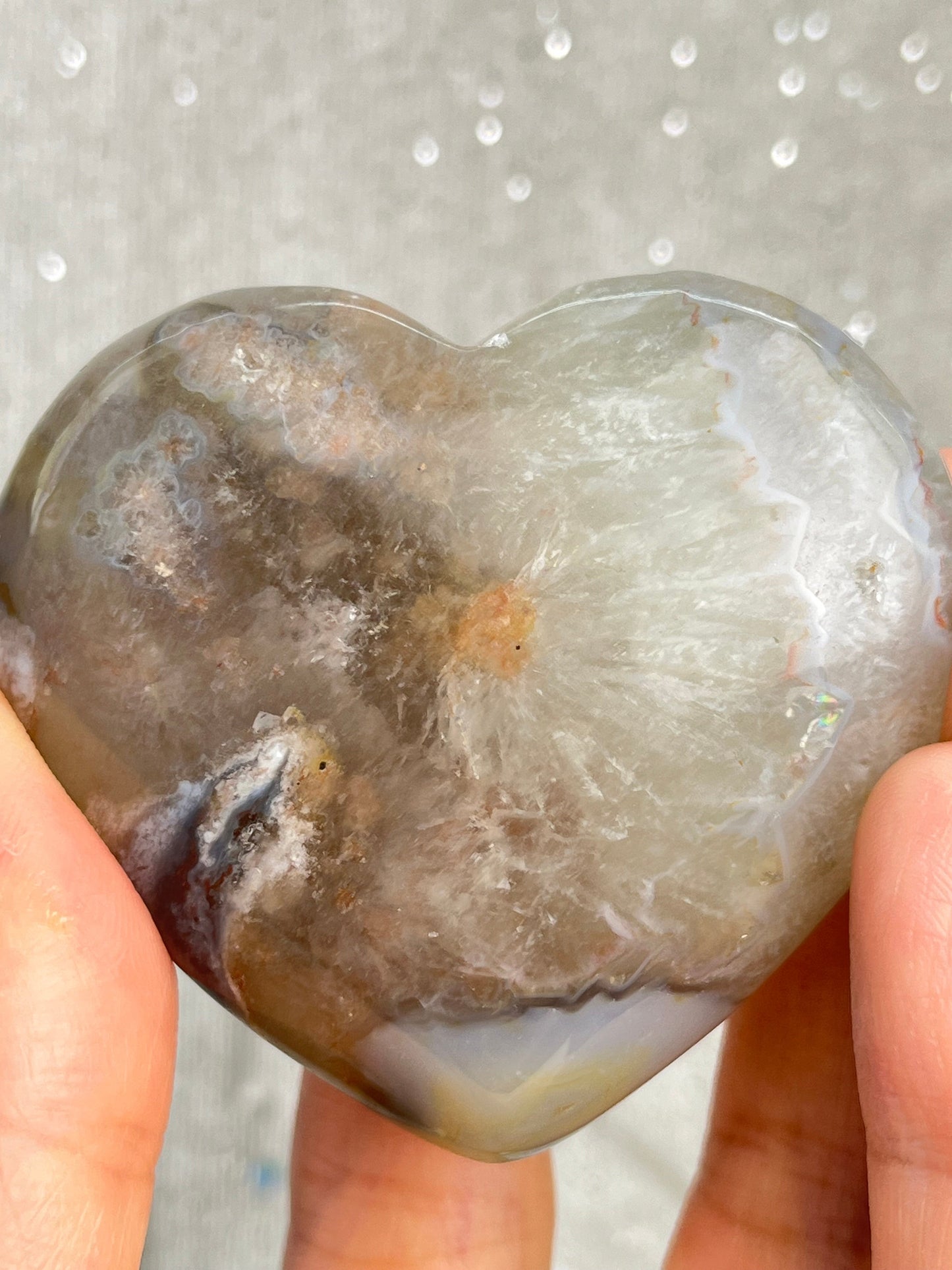 Blomster Agat hjerte